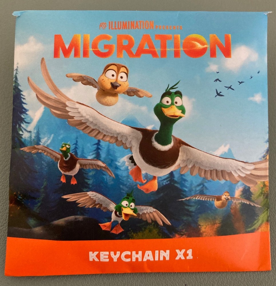 MIGRATION Movie Promo Gwen Duck KEYCHAIN - New in Package - Illumination