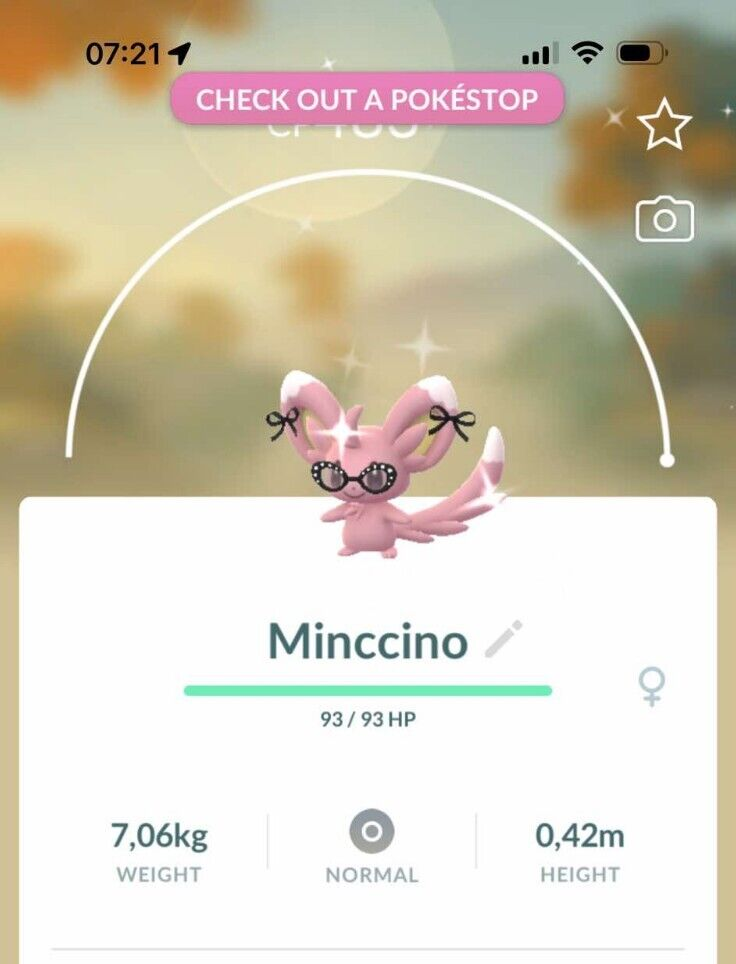 Shiny Minccino wearing a fashionable costume fashion -MlNl P T C