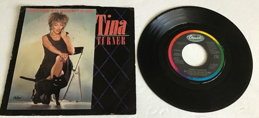 AS190 45RPM wPicSlv Tina Turner better be good to me, when I was young Capitol