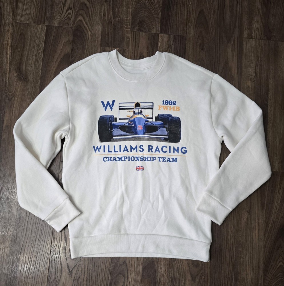 Women's Hollister William Racing Lightweight Cotton Pullover Sweatshirt SIZE S