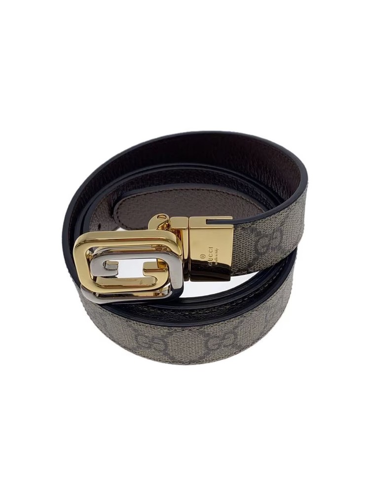 GUCCI GG Brown Leather Belt for Women 715603