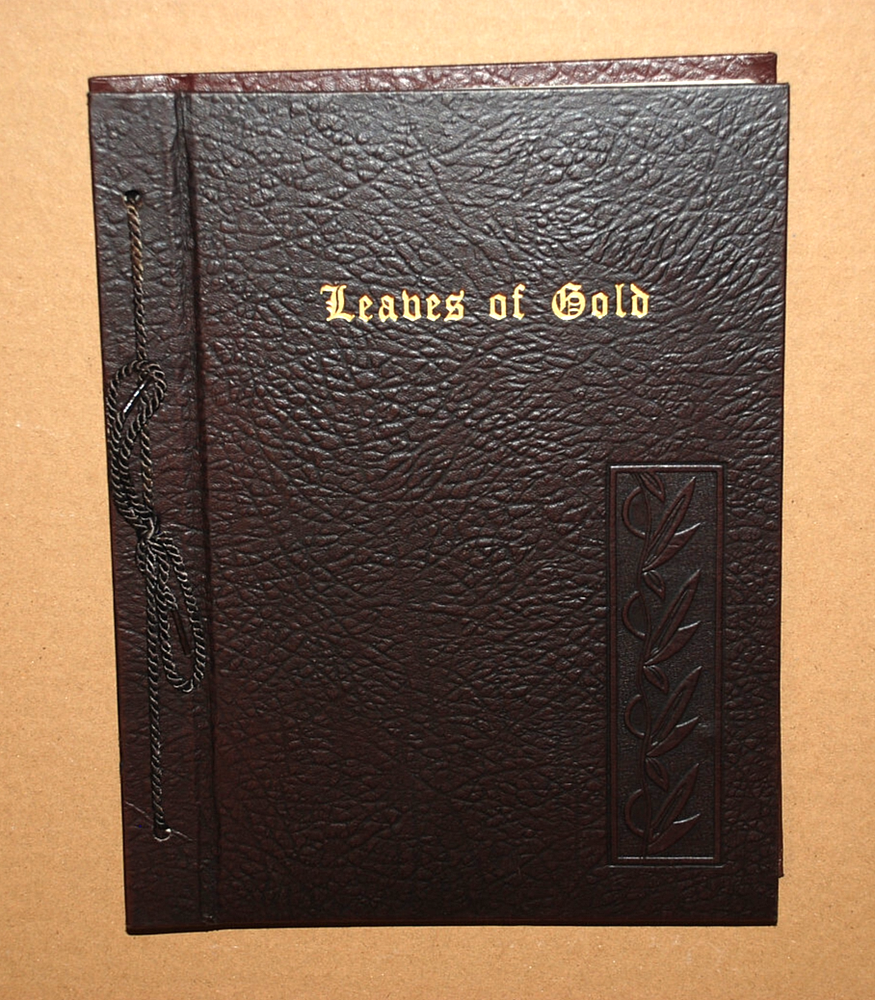 LEAVES OF GOLD 1948 Christian Prayer Anthology with Inspirational Verses and Phrases