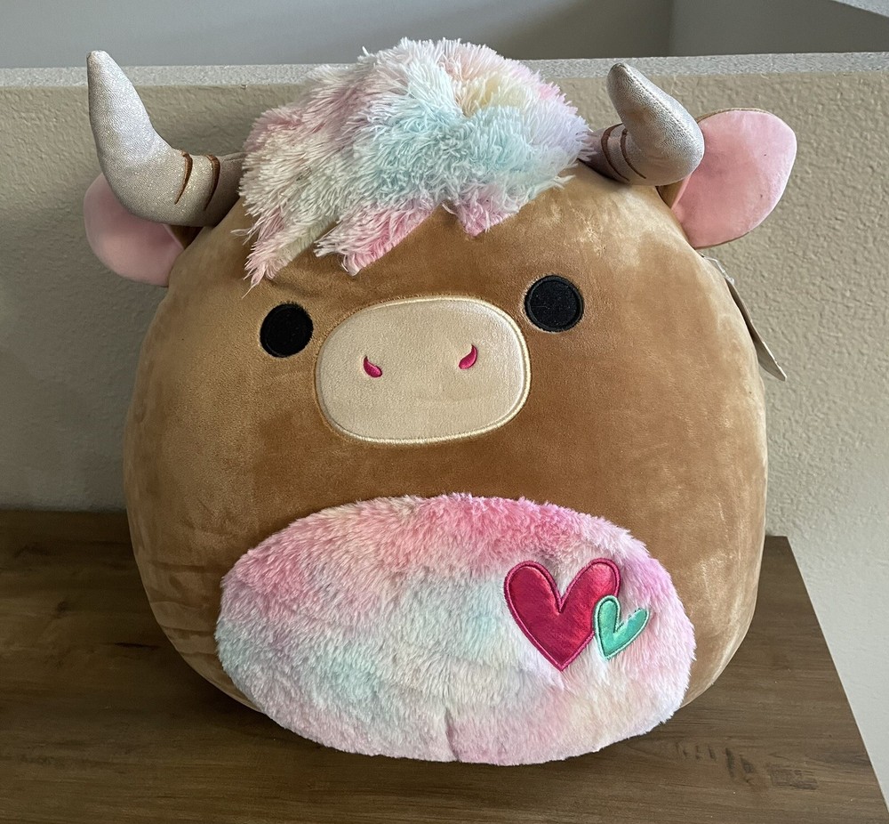 Squishmallows Candela The Longhorn Cow 16 Inch Valentine’s Day 2023 Free Ship