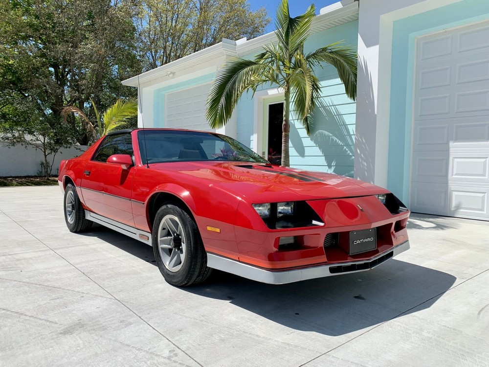 1982 Chevrolet Camaro Z-28 red - grey POSTER 24 X 36 INCH | classic car