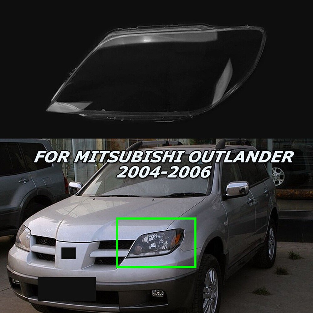 Fits Mitsubishi Outlander 2004-2006 Left Headlight Lens Cover Transparent Shell