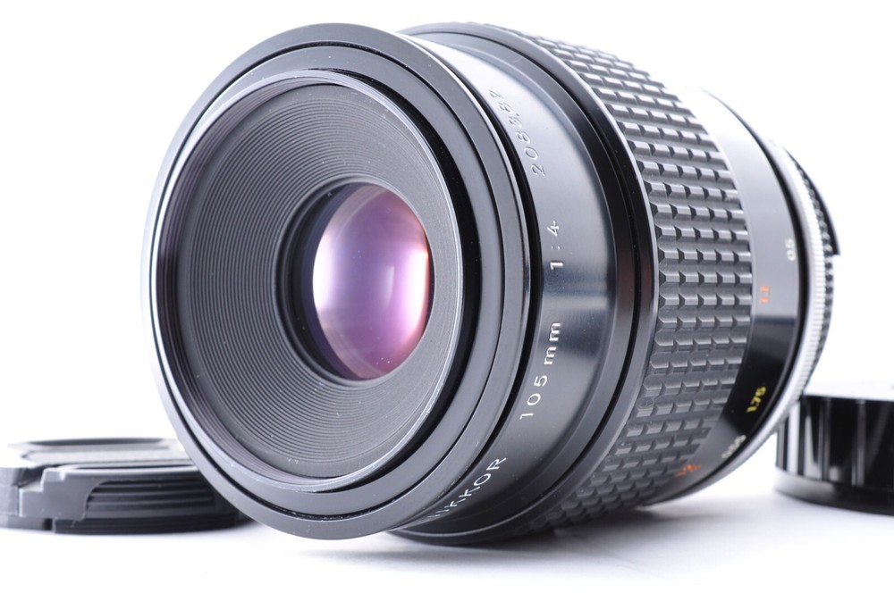 Nikon Ai Micro Nikkor 105mm F4 Manual Focus Lens Excellent Condition From Japan 208382