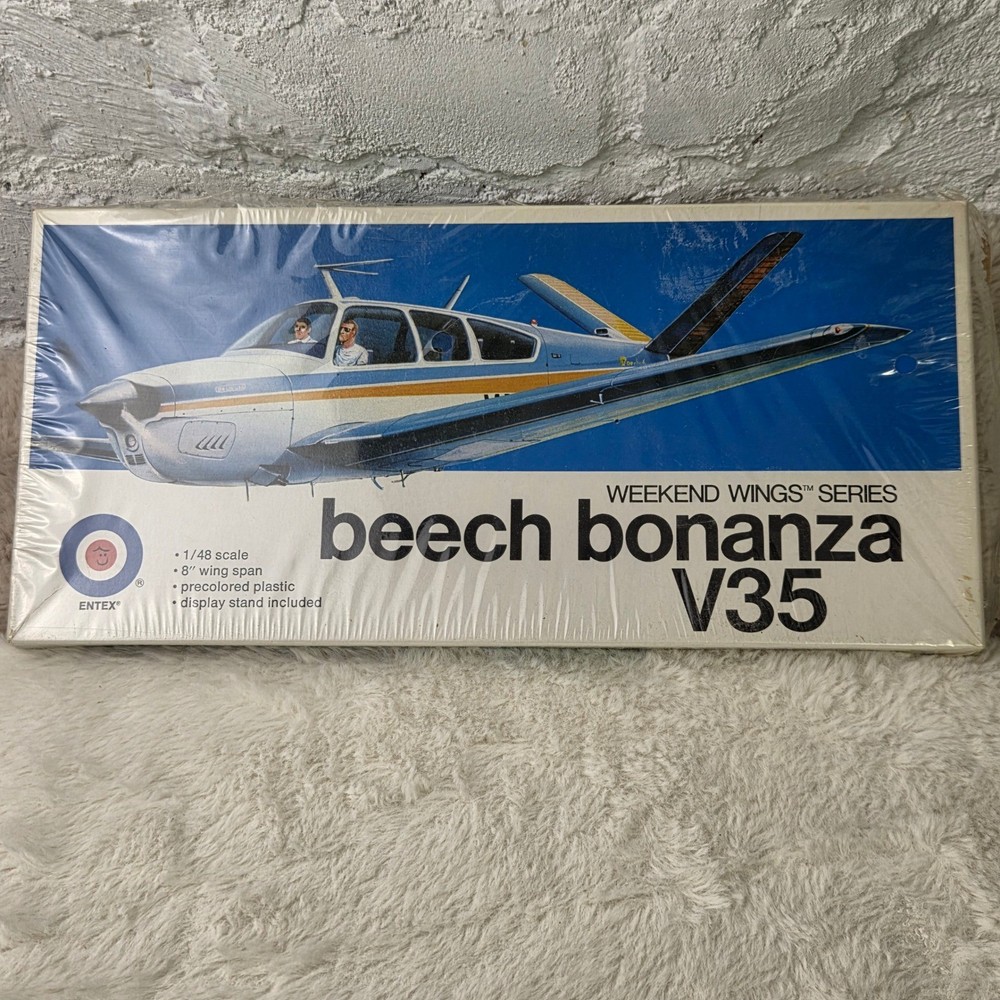 Entex Weekend Wings Beech Bonanza V35 1:48 Scale Plastic Model Kit New