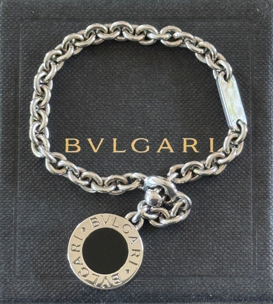 Bvlgari Sterling Silver 925 Keychain Made in Italy with Original Box