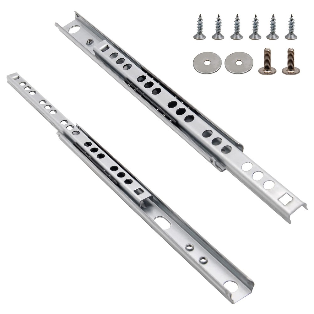 17 Inch Drawer Slides Metal Drawer Slide Small Drawer Rails Ball Bearing Dual...