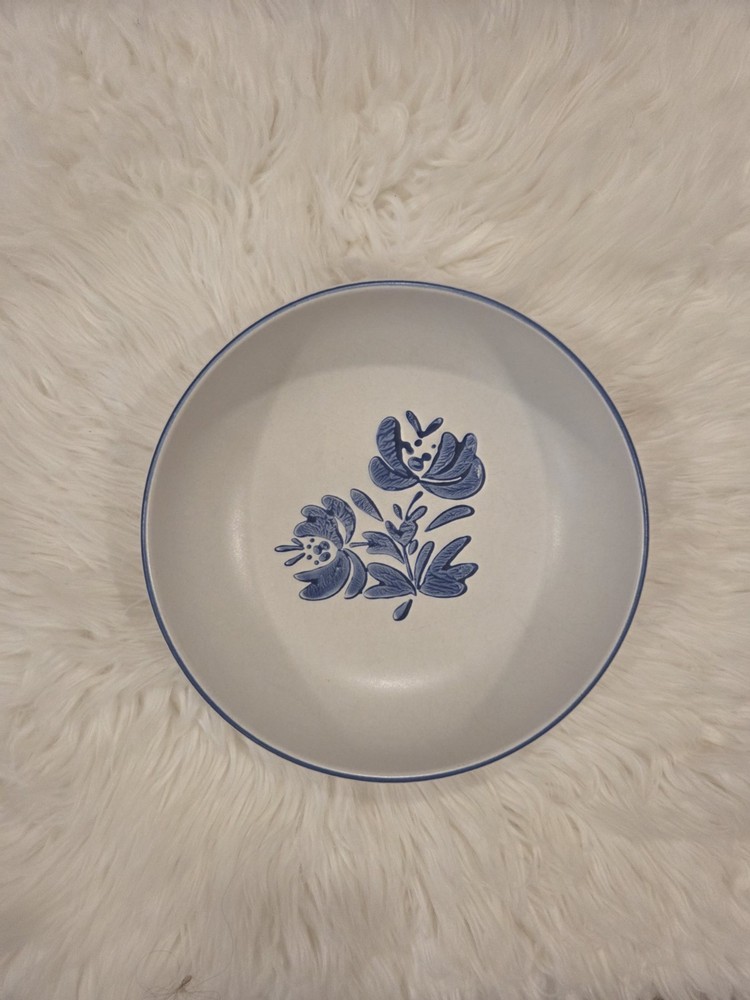 Pfaltzgraff Yorktowne 8-Inch Vintage Blue Floral Pasta and Vegetable Bowl