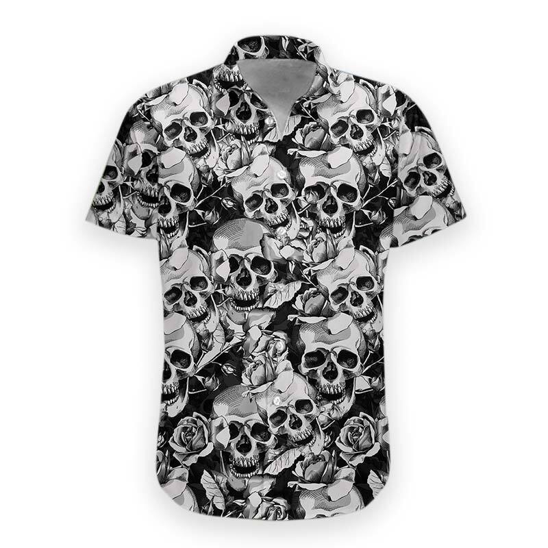 Skull Hawaiian Shirt For Men Women