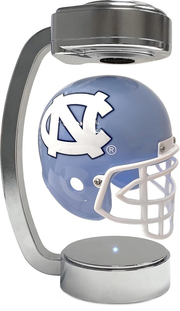 Officially Licensed NCAA Mini Rotating Levitating Hover Helmet in Chrome