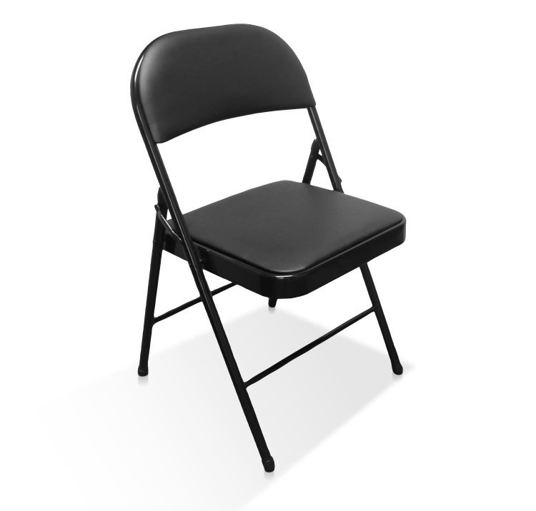4 x BLACK FOLDING CHAIR FOLDABLE COMPUTER PARTY Meeting Room Home Office CHAIRS