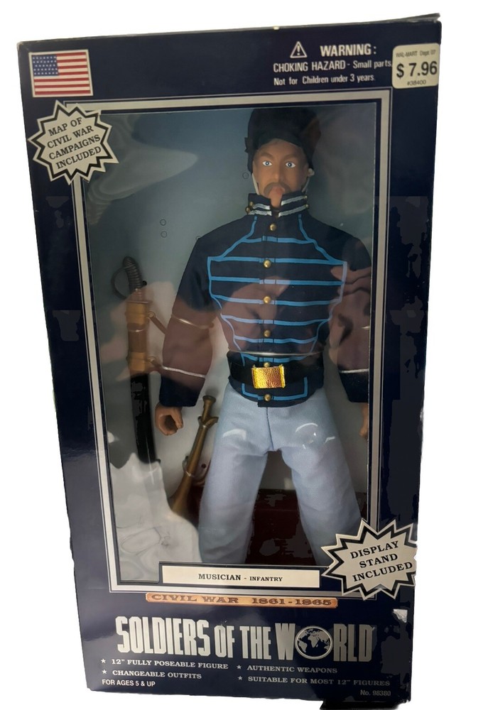 Rare Soldiers Of The World Civil War Musician U.S. Infantry Figure New In Box