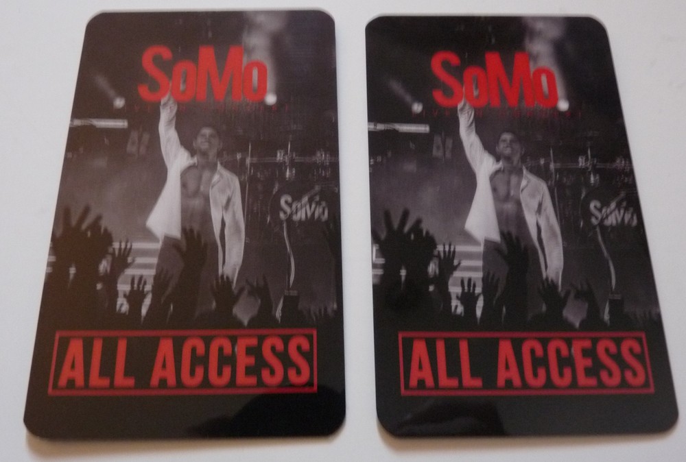 SoMo Concert Tour All Access Backstage Pass Laminate D2