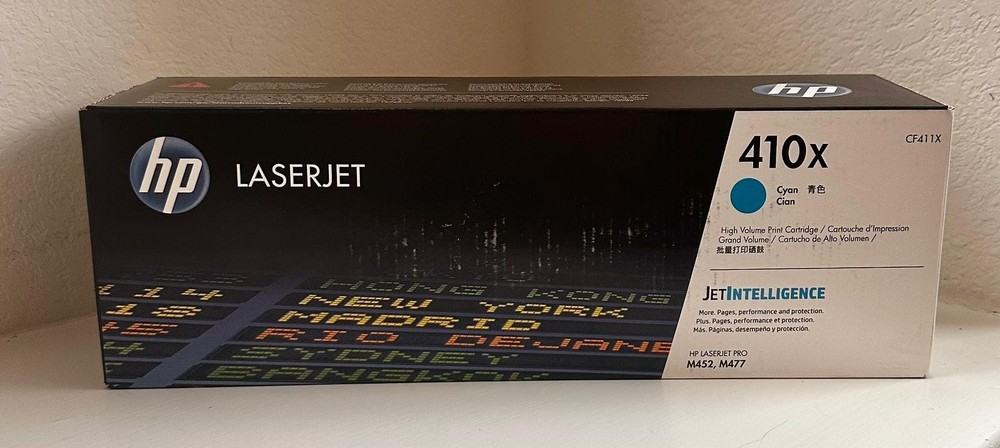 HP 410X (CF411X) Genuine Cyan Toner Cartridge for HP Printers