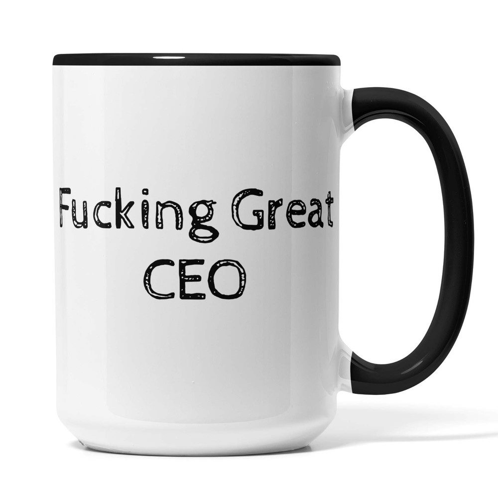 CEO Mug - Funny Entrepreneur Coffee Cup Gift for Chief Executive Officers