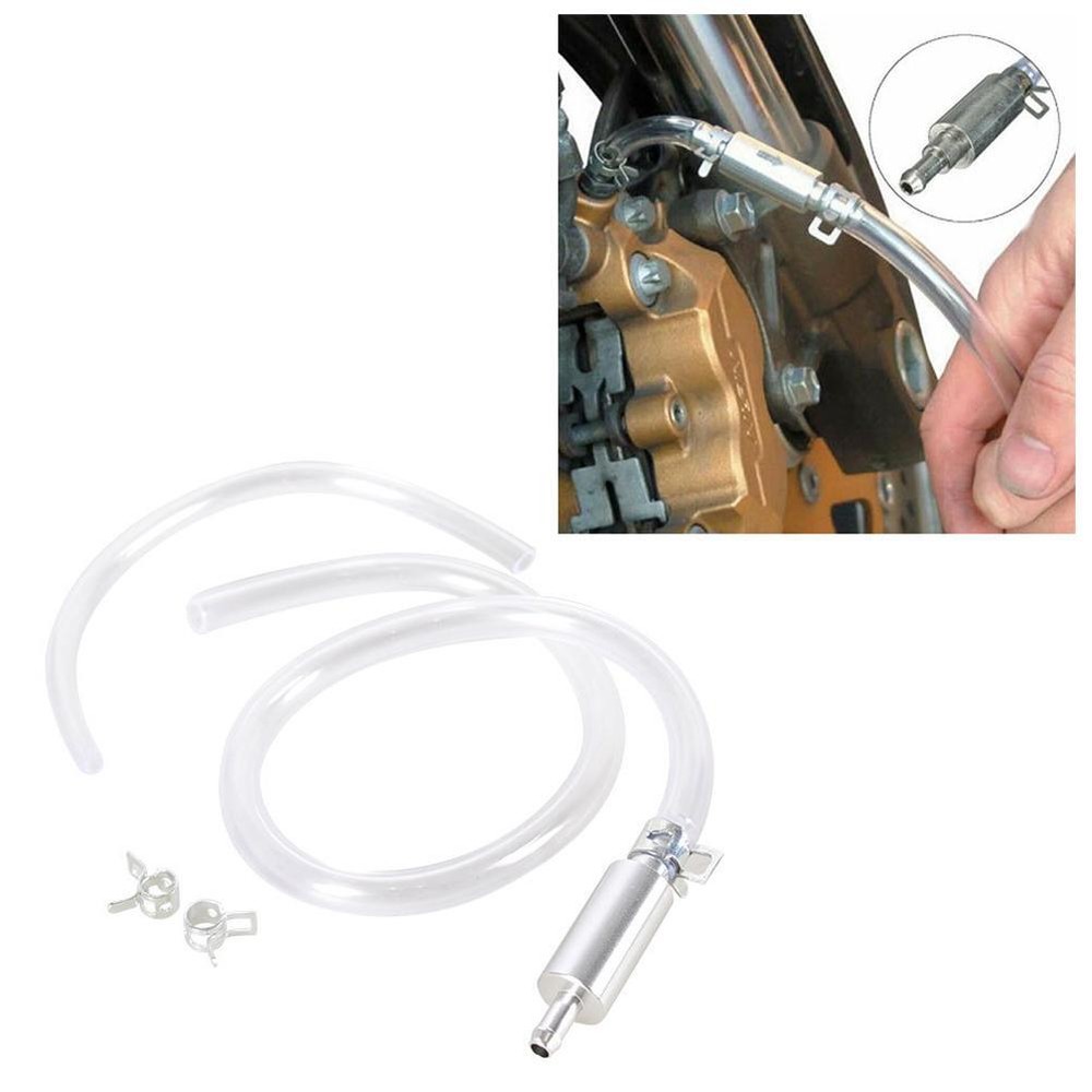 Motorcycle Clutch Brake Bleeder Hose Tube Bleeding Tool One Way Valve Kit |us~