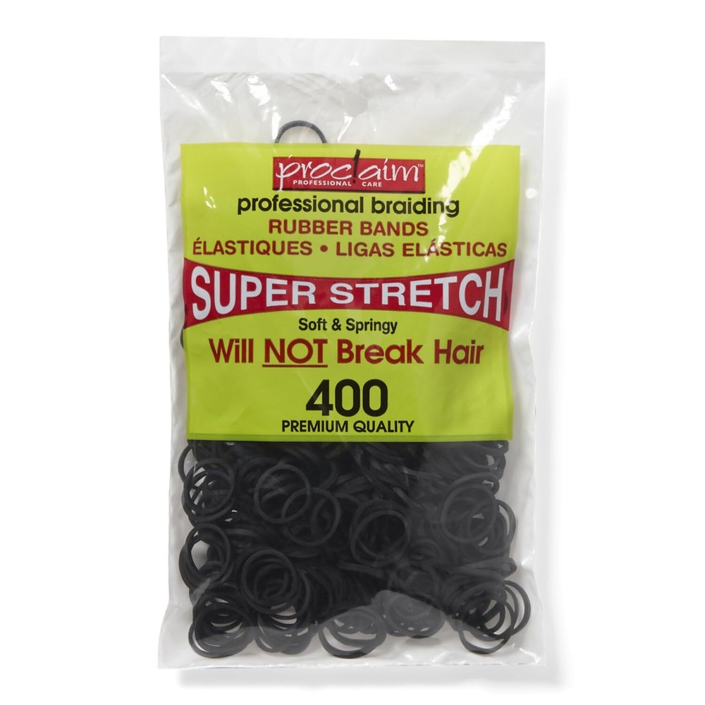 Proclaim Rubber Bands Black 400 Count Black