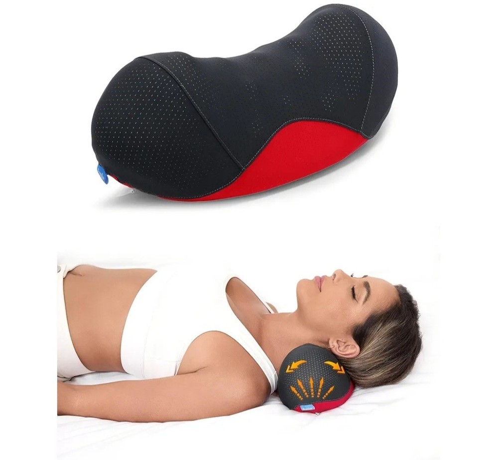 Bespilow Patented Dual-Layer Cervical Neck Roll Pillow-Comfort Top+ Memory Foam