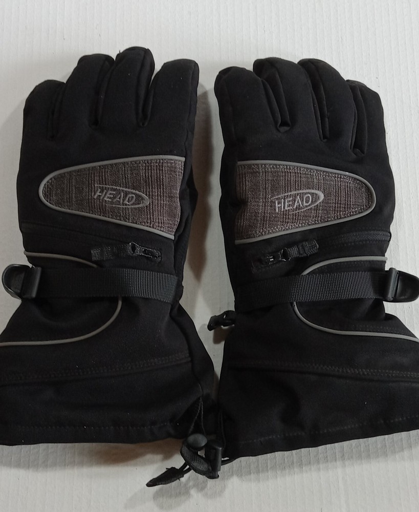 Head Outlast Snow Ski Gloves Adult X-Large Black Snowboard Insulated Zip Pockets