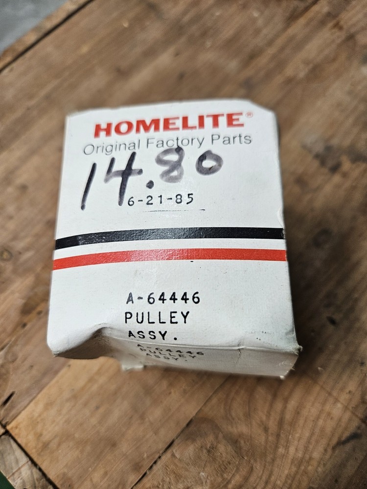 Vintage Homelite Pulley Assembly A-64446 NOS Genuine Part