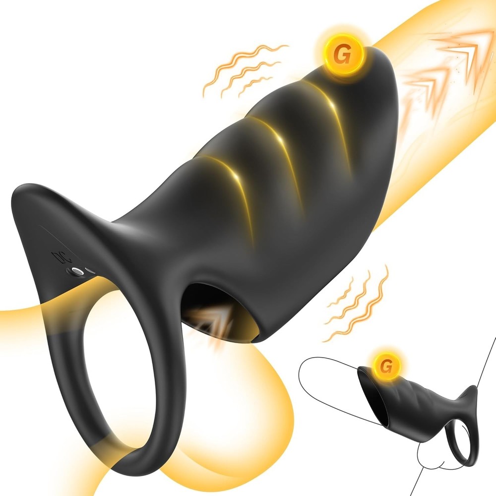 Vibrating Cock Ring Couple Sex Toys Penis Sleeve G spot Clitoral Stimulator