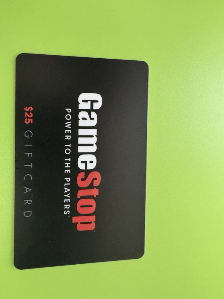 GameStop $25 Gift Card Unused Collectible Gaming Gift-image
