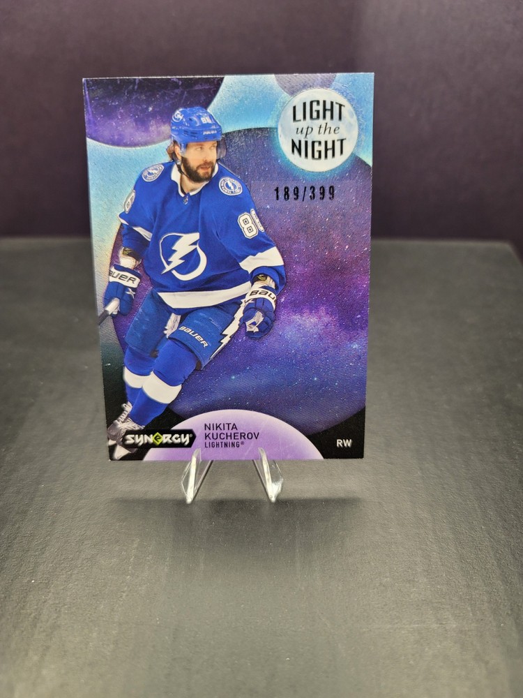 2022-23 UD Synergy Light Up The Night Nikita Kucherov #LN-NK 189/399 Hockey Card