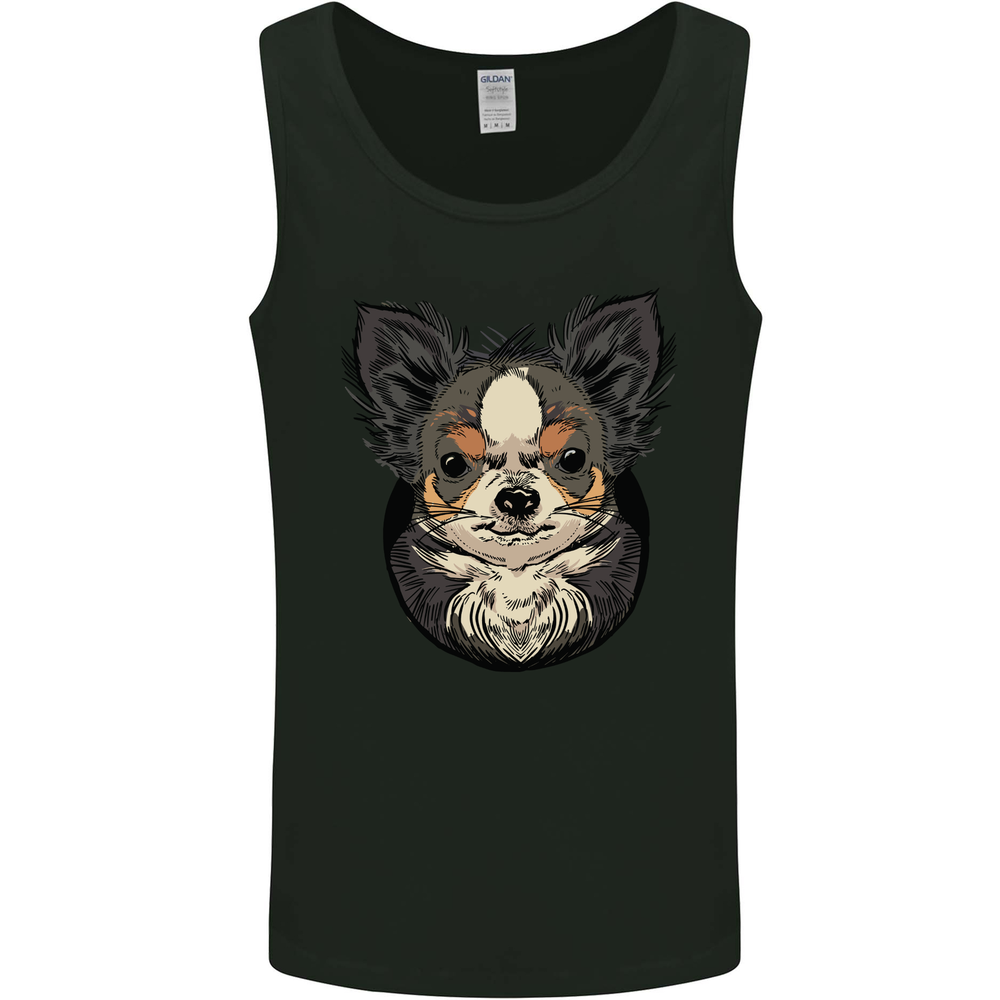 Angry Chihuahua Mens Vest Tank Top