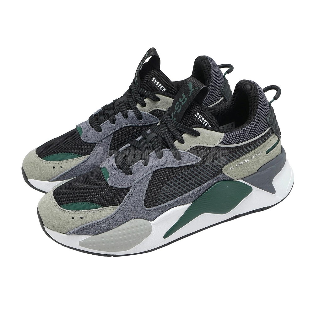 Puma RS-X Heritage Black Galactic Gray Men Lifestyle Casual Shoes 398210-11