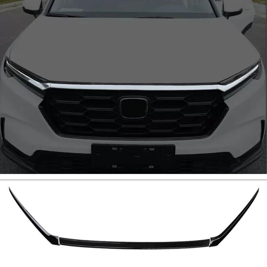 For Honda CR-V 2023-2025 Black Car Front Grille Hood Bonnet Lid Grill Cover trim