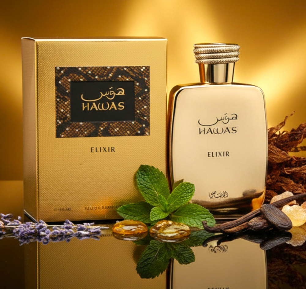 RASASI MEN’S HAWAS ELIXIR EDP SPRAY 3.4 OZ / 100ML FRAGRANCE NEW IN BOX