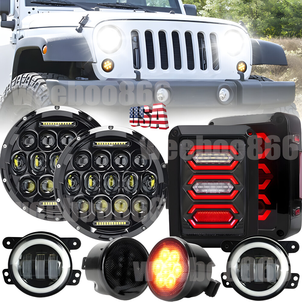 07-17 Jeep JK LED Smoke Tail Lights 7