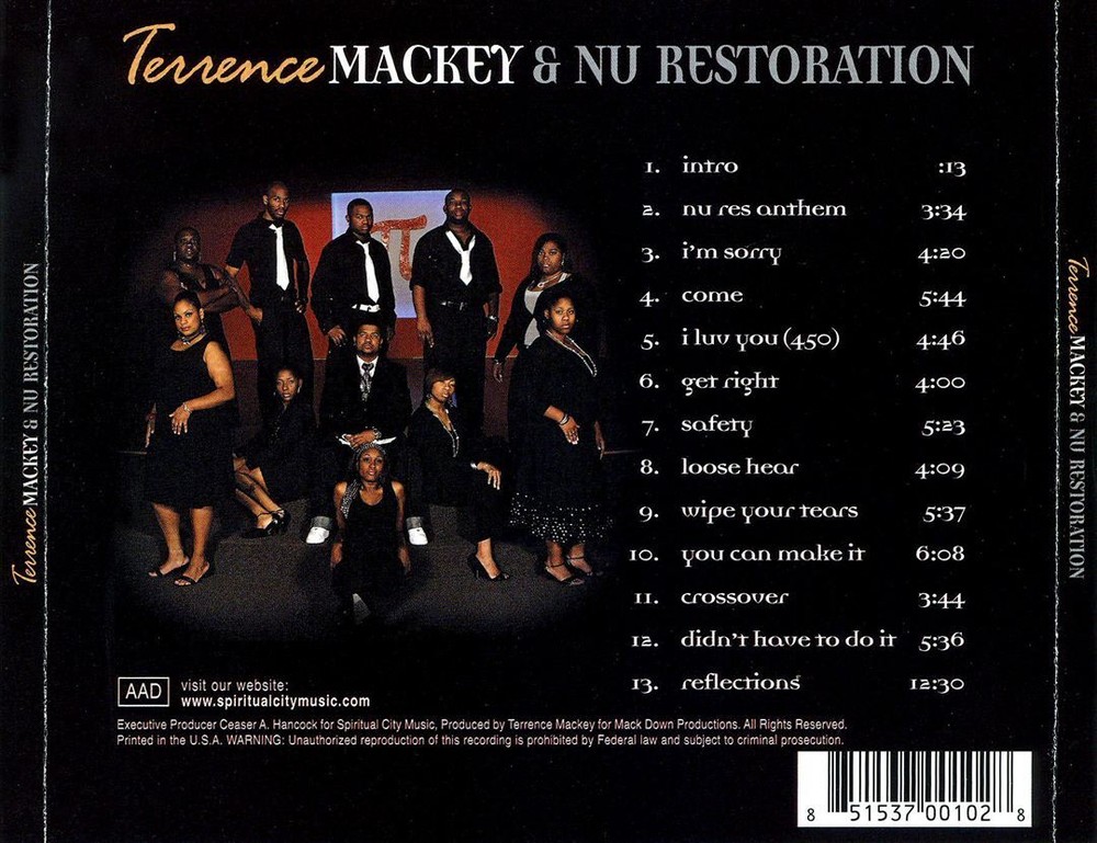 TERRENCE MACKEY/NU RESTORATION RESTORATION, VOL. 1 NEW CD