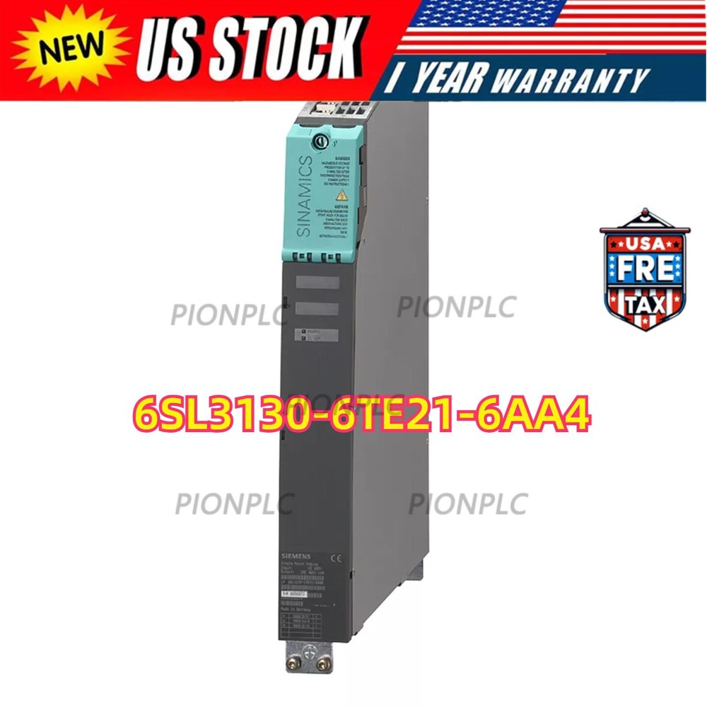 New Siemens 6SL3130-6TE21-6AA4 1 6SL3 130-6TE21-6AA4 S120 SMART LINE MODULE