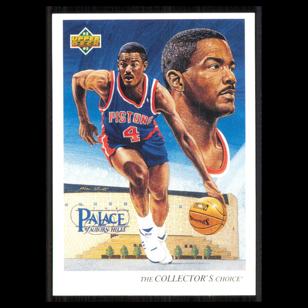 Joe Dumars #53 1992 Upper Deck Detroit Pistons Basketball Card NBA NM