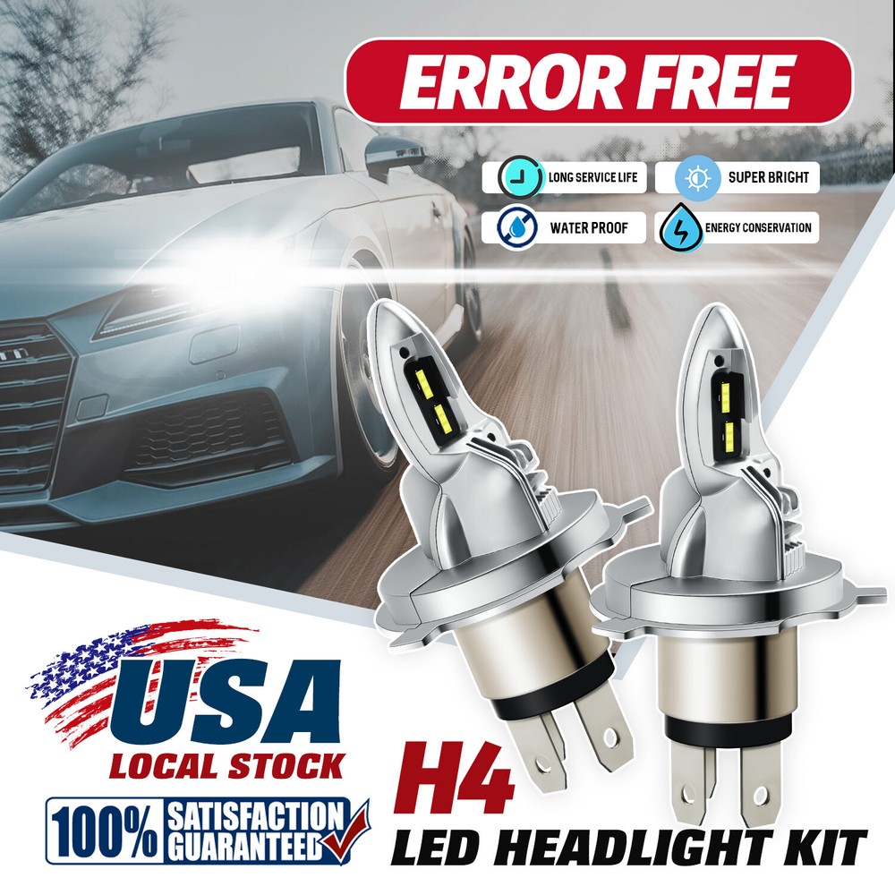 H4 9003 LED Headlight Kit Bulb High Low Beam 20000LM For Kia Sportage 2005-2010