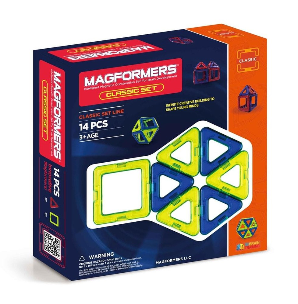 Discover the Magformers Classic 14-Piece Magnetic Building Set for Creative Play