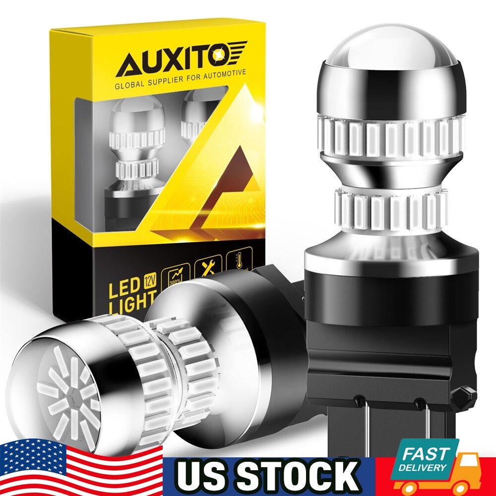 AUXITO 3157 3156 3057 LED RED Brake Tail Turn Signal Parking Light Bulb M