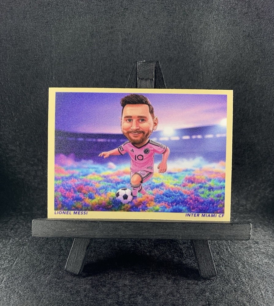 Lionel Messi 2025 AI Trading Card #10 Auto by artist Inter Miami CF