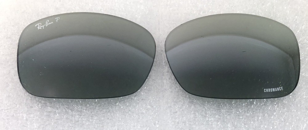 Ray Ban RB8318 Chromance Polarized Gray Silver Mirror Replacement Lenses RARE