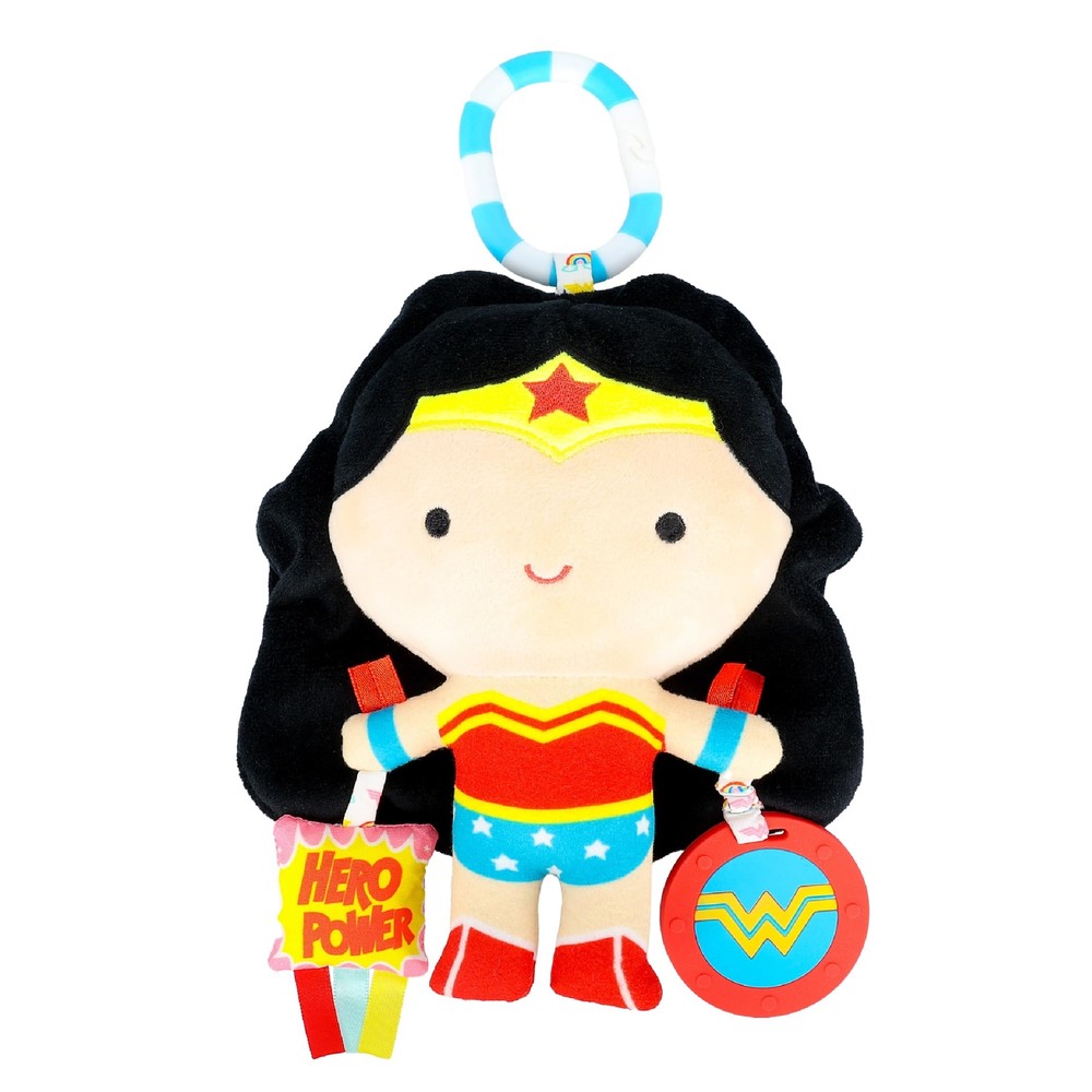 PREFERRED DC Comics Wonder Woman Multi Sensory Activity Toy with Teethers, Cr...