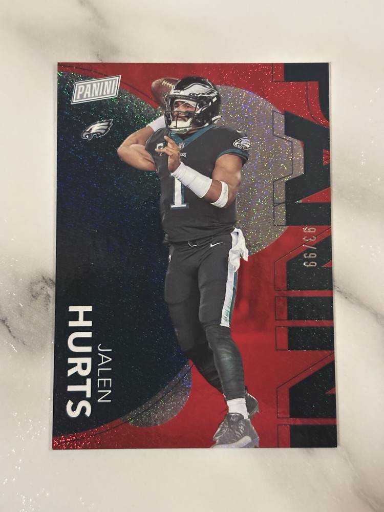 2023 Panini The National Jalen Hurts Red/Green Foil SP /99, Eagles 🏈🏈