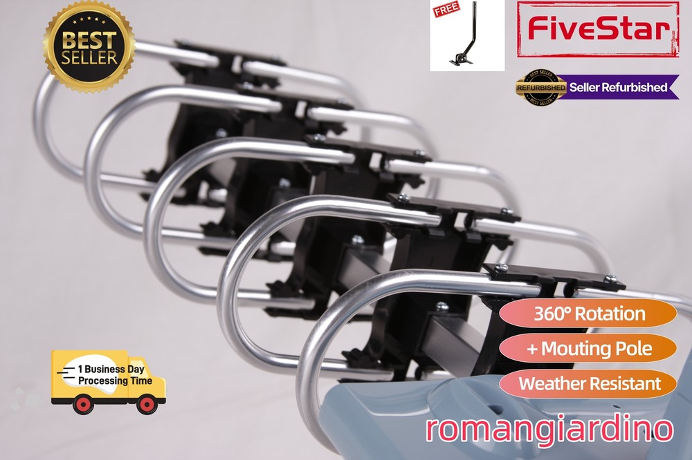 Antena de TV Exterior Especial Fin de Semana 200 Millas con Poste Motorizado 4K HDTV