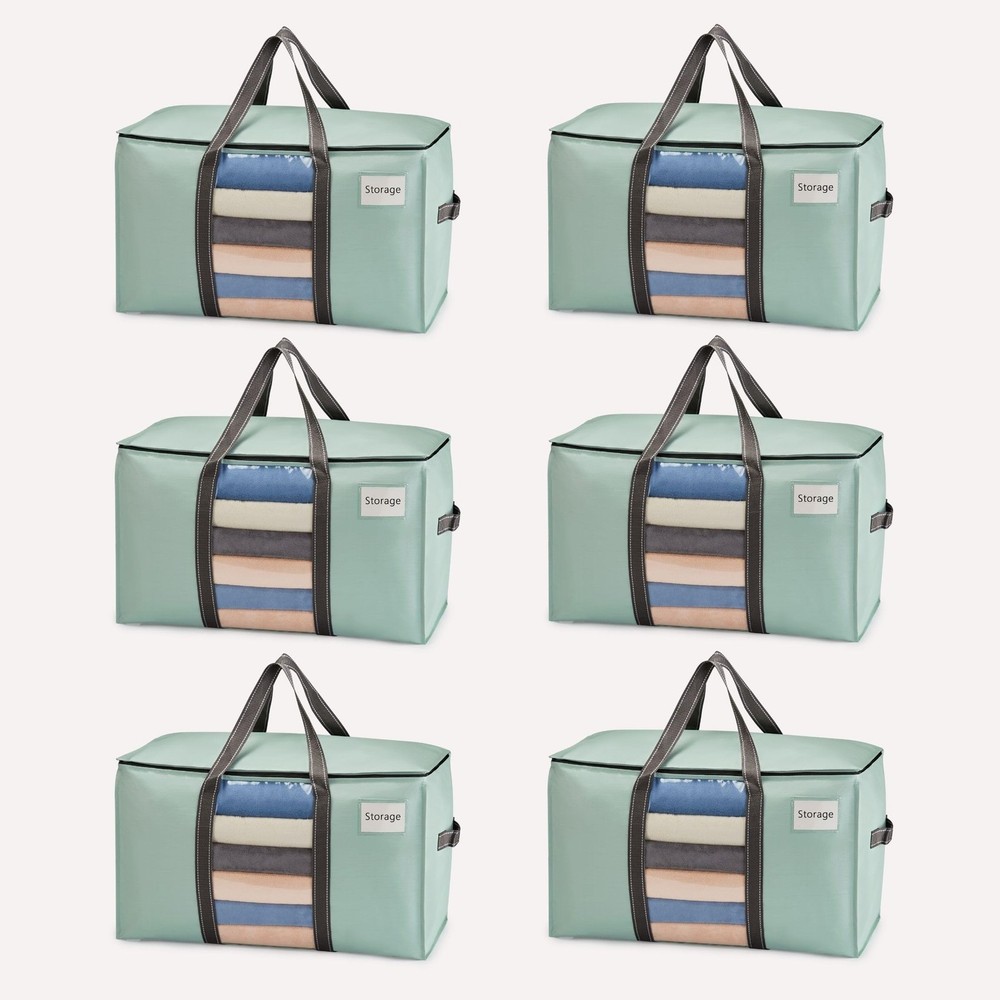 6 Pack Christmas Ornament Storage Bags for Moving and Packing Supplies