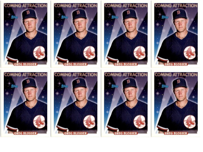 (8) 1993 Topps #798 Greg Blosser Boston Red Sox Card Lot