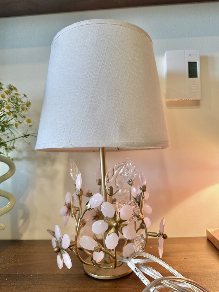 Pottery Barn Grace Flower Lamp
