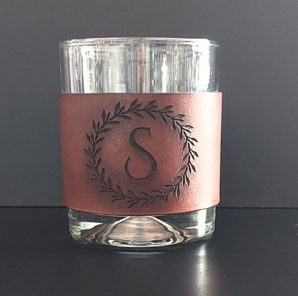 Genuine Leather glass sleeve | Handmade Leather Sleeve