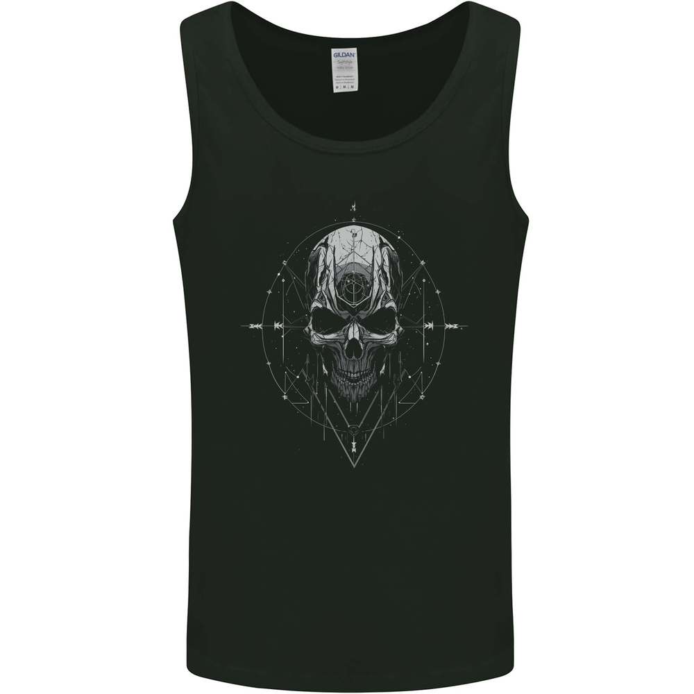 Cosmic Skull Mens Vest Tank Top